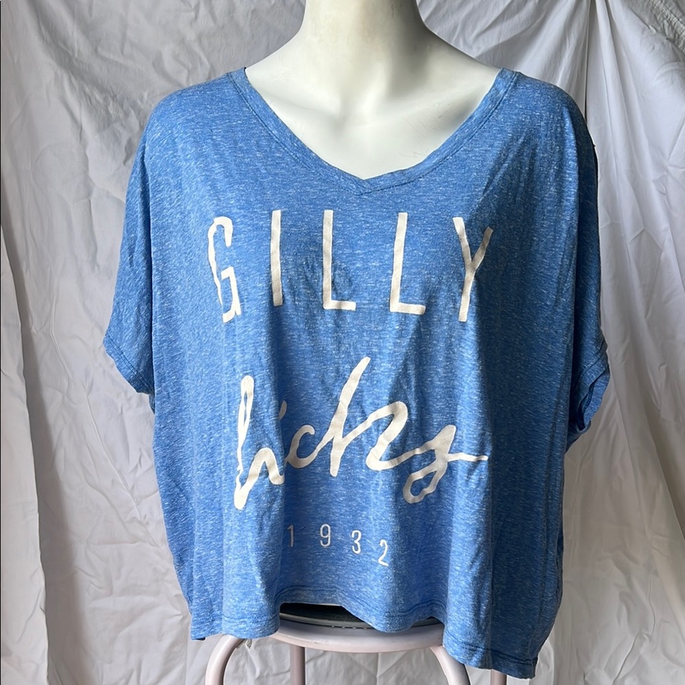 Gilly Hicks Blue Graphic Tee